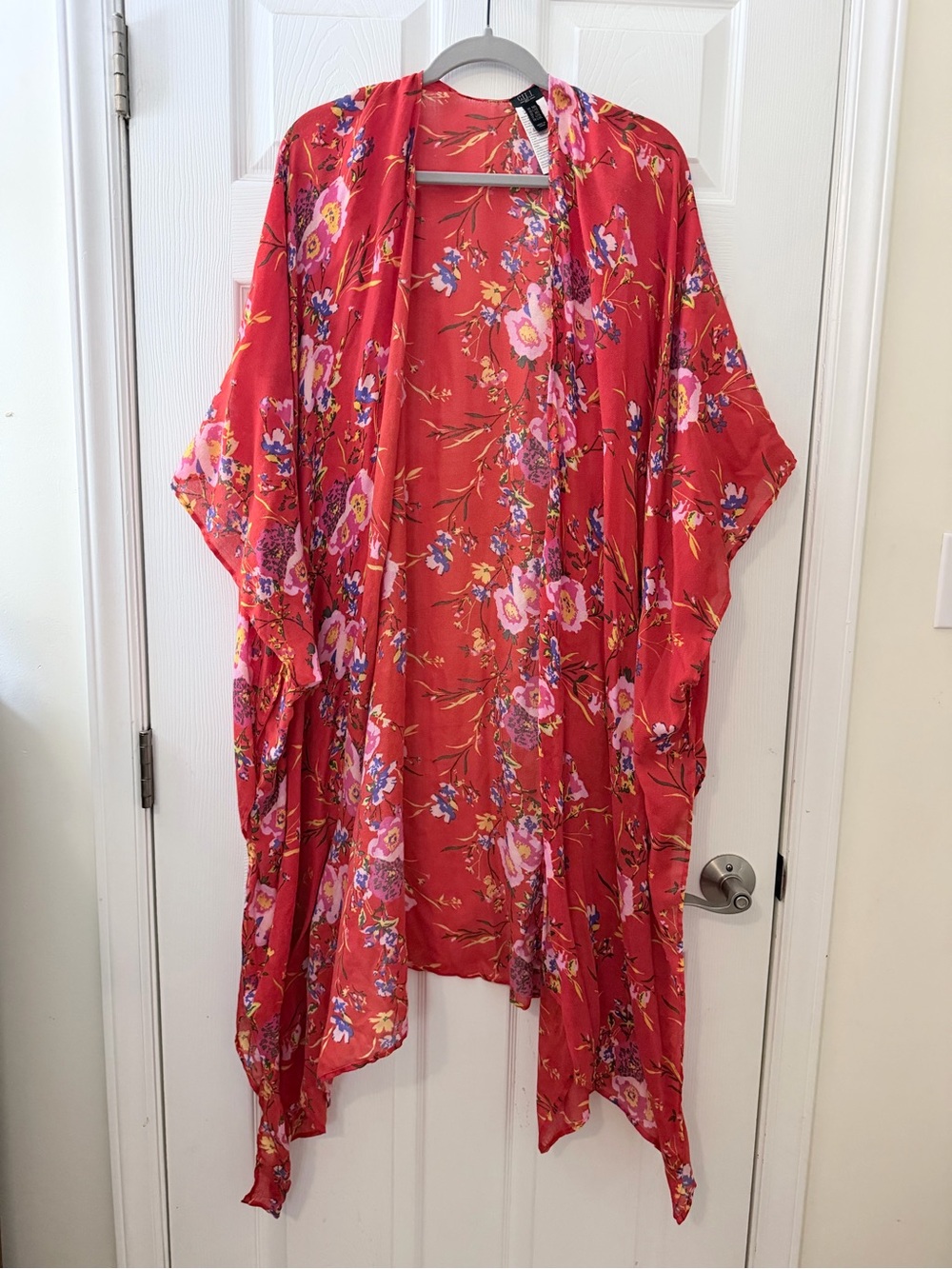 Gilli floral open kaftan cardigan top sz M/L